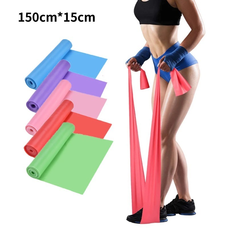 Leg Home Gym Workout - Pita Latihan Lateks Alami, Pita Elastis