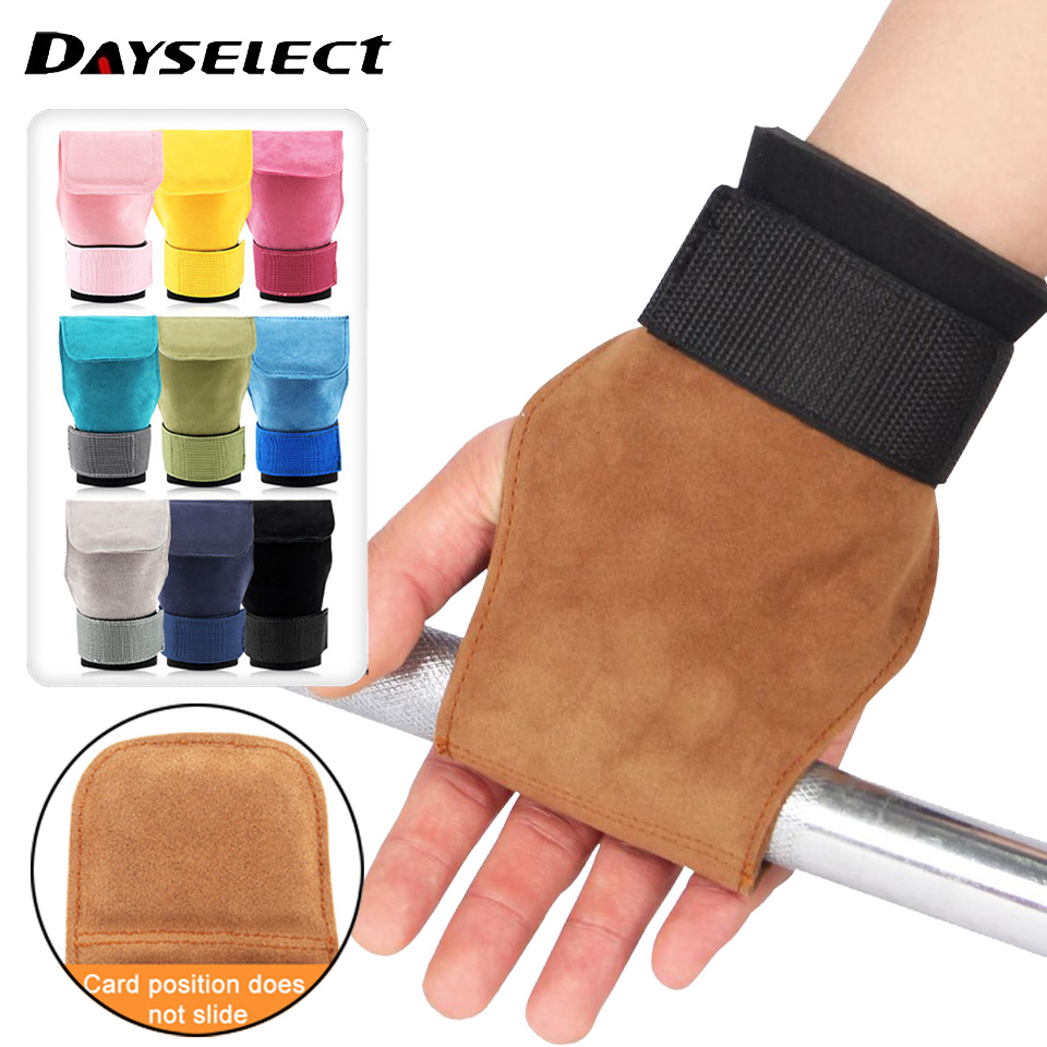 Lifting Straps Wrist - Sarung tangan Gym kulit sapi antiselip,