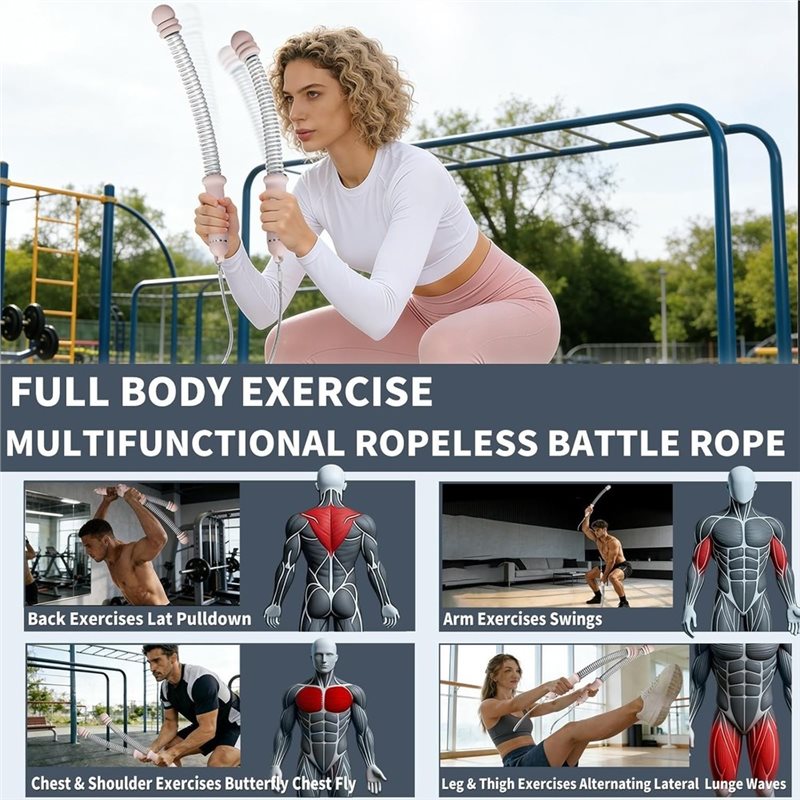 Tali Latihan Tanpa Tali Dropsh - Battle Rope Heavy ulasan dan harga