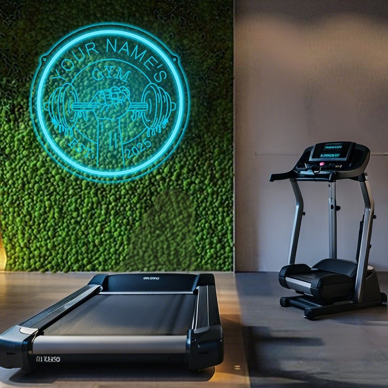 LED Kustom Tanda Neon Gym Barb - Home Gym Interior Design ulasan dan harga