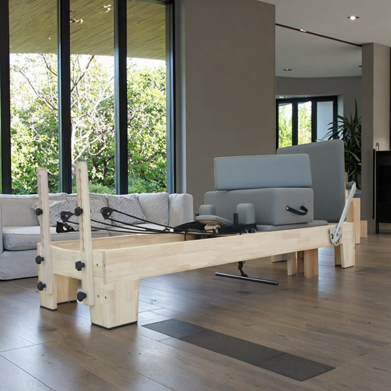 Mesin Reformer Pilates Kayu Oa - Home Gym Leg Machine ulasan dan harga