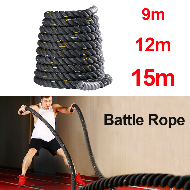 Tali Latihan Fitness 9M/12M/15 - Battle Rope Heavy ulasan dan harga